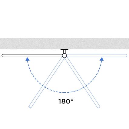 Sèche-serviettes électrique pivotant avec thermostat intégré FOUETTE 120W 80x49 cm blanc