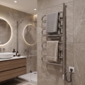 Sèche-serviettes électrique pivotant TRISTAR 105 W/230 V 102,5 x 44,5 cm IP44 inox/chrome brillant