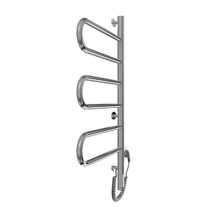 Sèche-serviettes électrique pivotant TRISTAR 80W/230V 80x44,5 cm IP44 inox/chrome poli