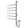 Sèche-serviettes électrique pivotant VEER 80W/230V 82,5x44,5 cm inox/chrome brillant