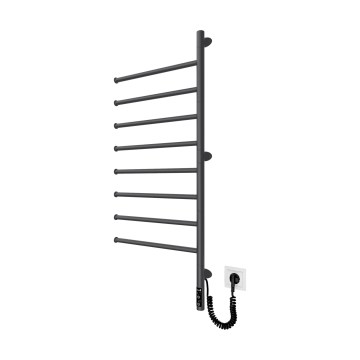 Sèche-serviettes électrique pivotant VEER 95W/230V 102,5x44,5 cm inox/noir