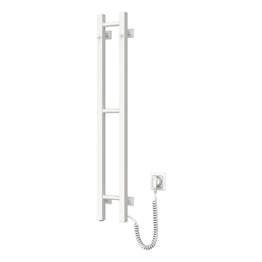 Sèche-serviettes électrique SILOUETTE 187W/230V, 101,1 cm, IP44, blanc, version droite, design angulaire