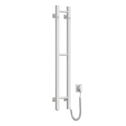 Sèche-serviettes électrique SILOUETTE 187W/230V, 101,1 cm, IP44, blanc, version droite, design angulaire
