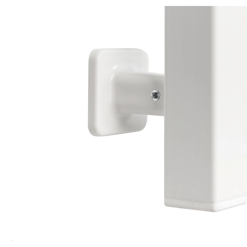 Sèche-serviettes électrique SILOUETTE 187W/230V, 101,1 cm, IP44, blanc, version droite, design angulaire