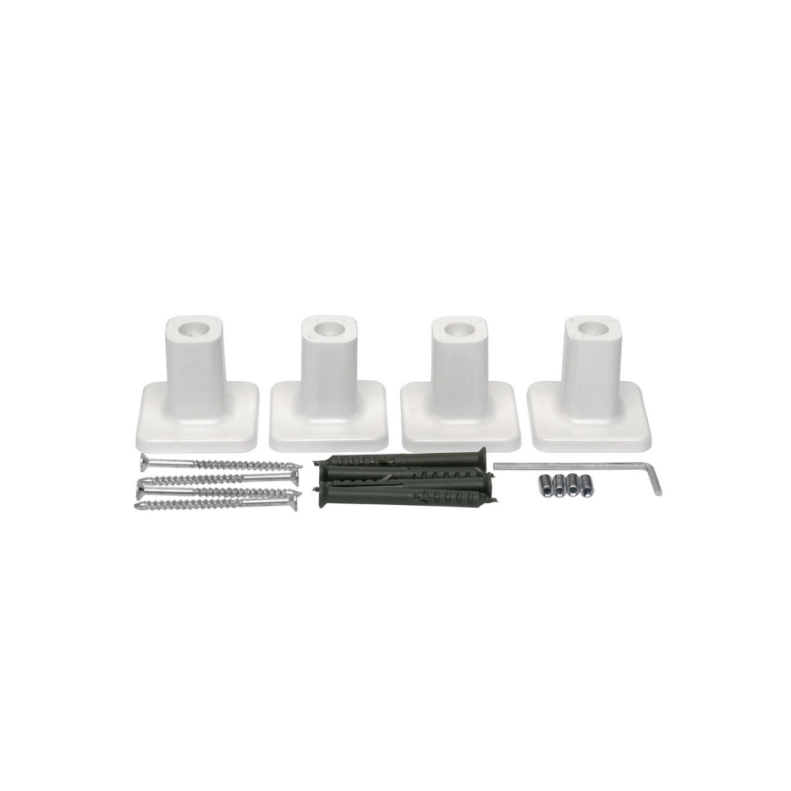 Sèche-serviettes électrique SILOUETTE 187W/230V, 101,1 cm, IP44, blanc, version droite, design angulaire