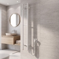 Sèche-serviettes électrique SILOUETTE 46W 100x16 cm blanc droit