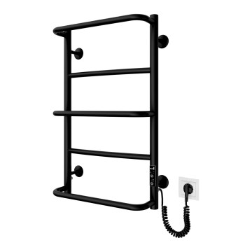 Sèche-serviettes en échelle LUX 65W/230V 66x42 cm inox/noir, version droite