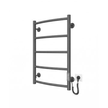 Sèche-serviettes en échelle pour salle de bains CLASSIC 65W/230V 66x42 cm inox/anthracite droite