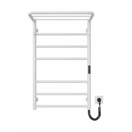 Sèche-serviettes en échelle pour salle de bains HOME 95W/230V 77x53 cm inox/blanc droit