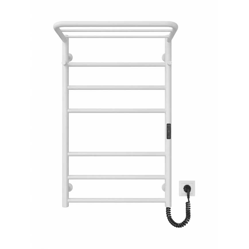 Sèche-serviettes en échelle pour salle de bains HOME 95W/230V 77x53 cm inox/blanc droit