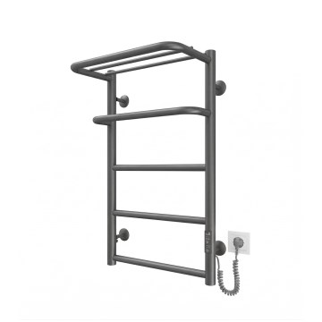 Sèche-serviettes en échelle pour salle de bains HOTEL 75W/230V 66x42 cm inox/anthracite, côté droit