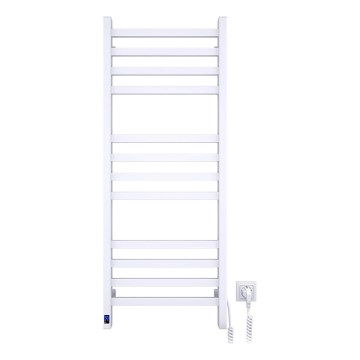 Sèche-serviettes pour salle de bains AVANGARD avec thermostat 459W/230V 120,6cm IP44, blanc, côté droit, rectangulaire