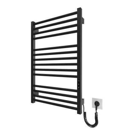 Sèche-serviettes pour salle de bains HF DERBY 170 W/230 V 77 x 53 cm noir IP44