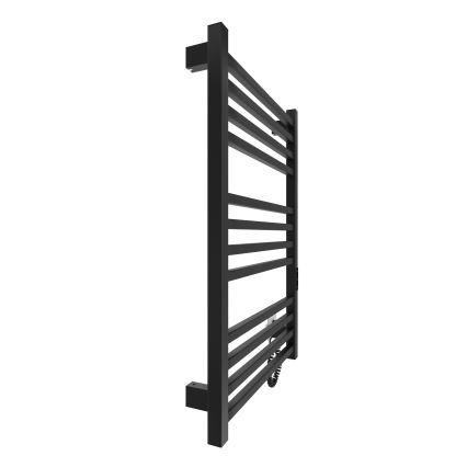 Sèche-serviettes pour salle de bains HF LONDON 165W/230V 77x53 cm, noir, version droite
