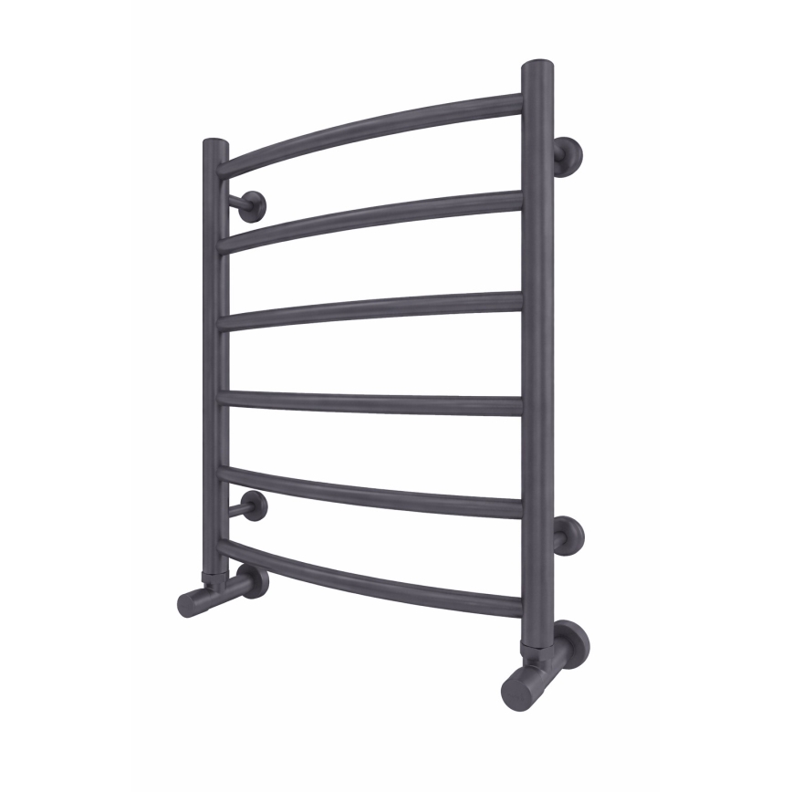 Sèche-serviettes pour salle de bains INOX CLASSIC 120W/230V 57x43 cm inox/anthracite