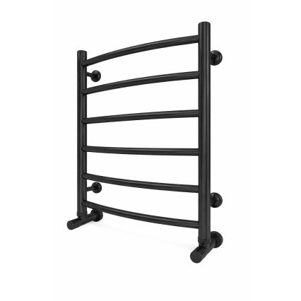 Sèche-serviettes pour salle de bains INOX CLASSIC 120W/230V 57x43 cm inox/noir