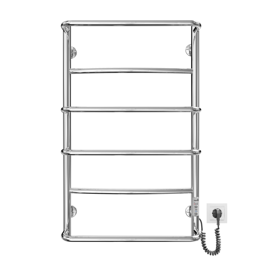 Sèche-serviettes pour salle de bains LUX 105W/230V 81x52 cm, inox / chrome brillant, version droite