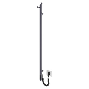 Sèche-serviettes RAY 25 W/230 V 110 x 30 cm IP44 inox/anthracite