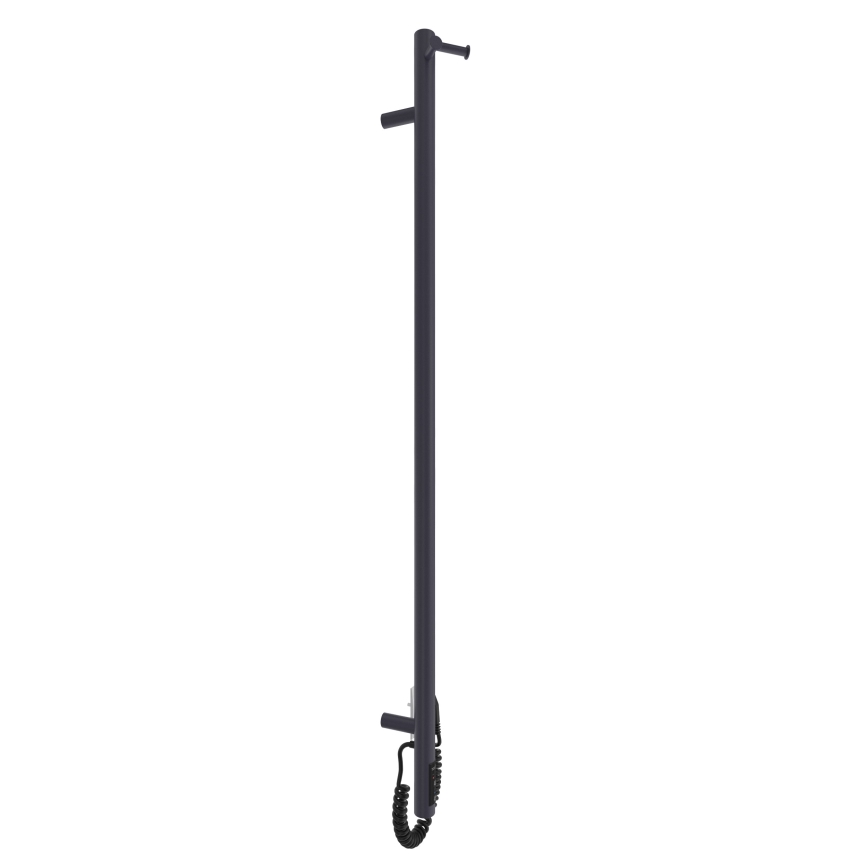 Sèche-serviettes RAY 25 W/230 V 110 x 30 cm IP44 inox/anthracite