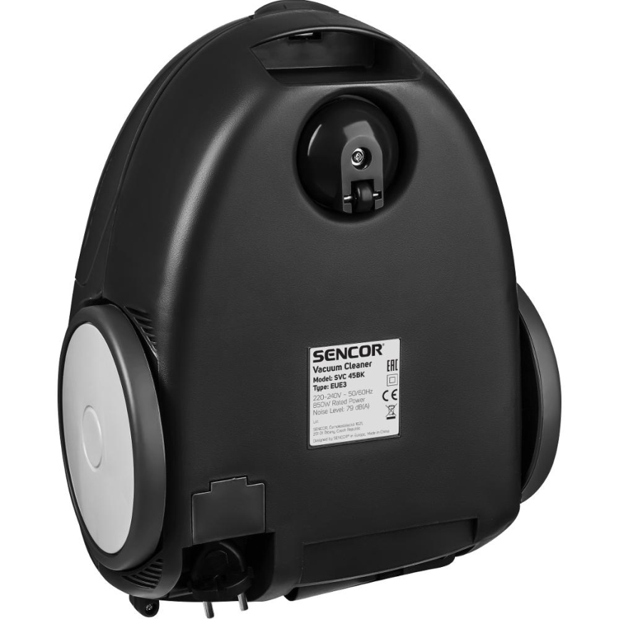 Sencor - Aspirateur à sac 1,5 l 850W/230V noir