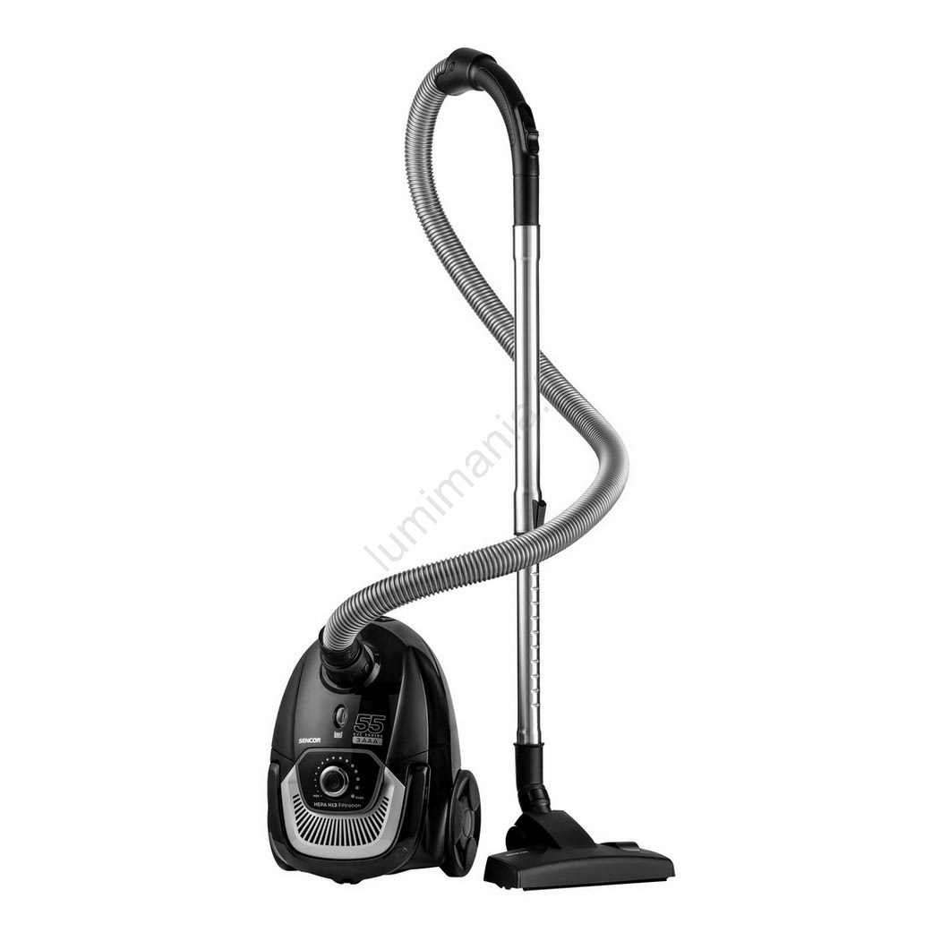 Sencor SVC 3AAA – Aspirateur Sans Sac Cyclone 75 DB Ultra-Silencieux Noir/Bleu – Filtre HEPA H13 Anti-Allergènes