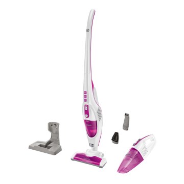 Sencor - Aspirateur-balai avec brosse rotative électrique 2en1 70W/12V 1800 mAh blanc/ rose