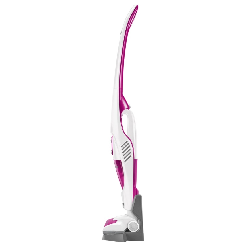Sencor - Aspirateur-balai avec brosse rotative électrique 2en1 70W/12V 1800 mAh blanc/ rose