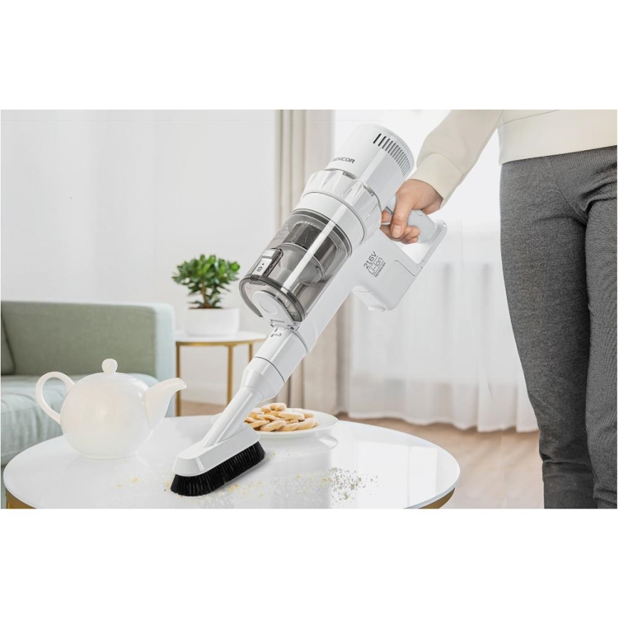 Sencor - Aspirateur-balai sans fil 2en1 250W/2200 mAh blanc