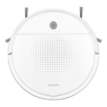 Sencor - Aspirateur robot avec une serpillère 2en1 18W/1500 mAh blanc + Télécommande
