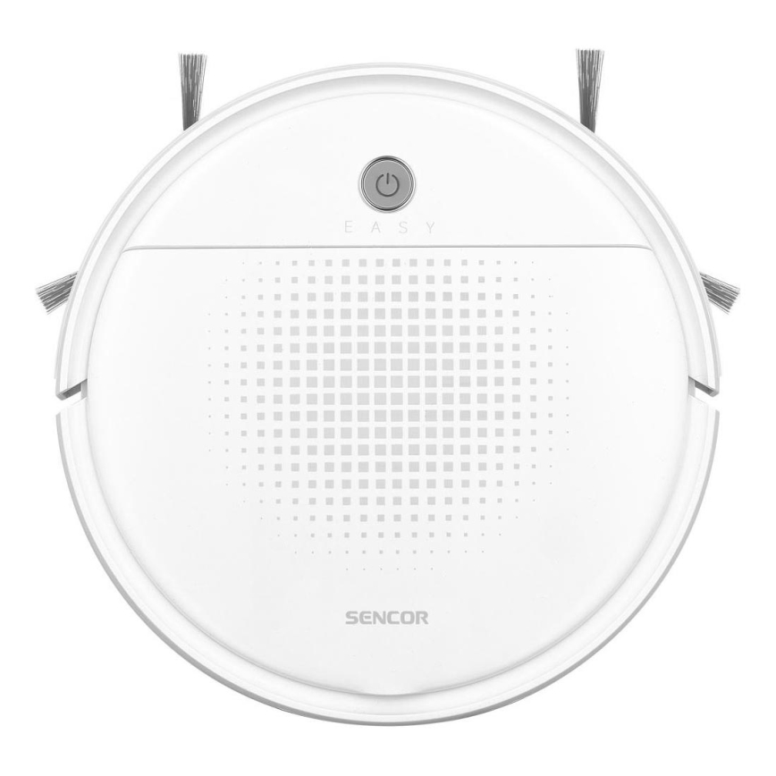 Sencor - Aspirateur robot avec une serpillère 2en1 18W/1500 mAh blanc + Télécommande