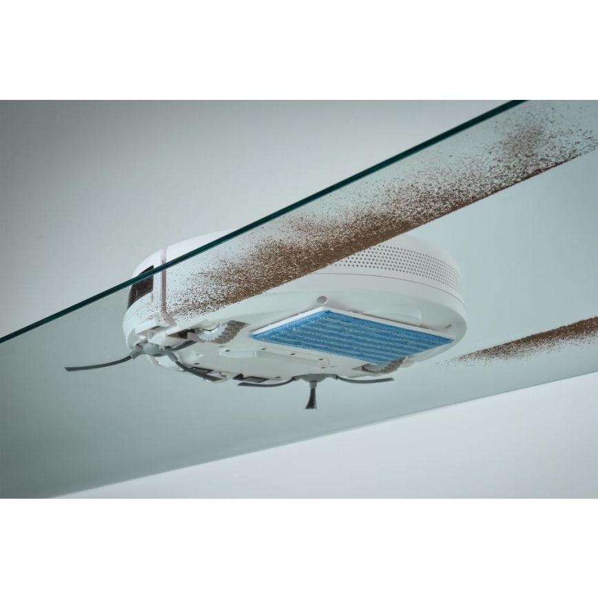 Sencor - Aspirateur robot avec une serpillère 2en1 18W/1500 mAh blanc + Télécommande