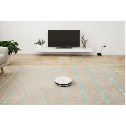 Sencor - Aspirateur robot connecté avec une serpillère 2en1 28W/2600 mAh Wi-Fi blanc + Télécommande