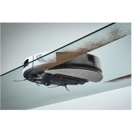 Sencor - Aspirateur robot connecté avec une serpillère 2en1 28W/2600 mAh Wi-Fi blanc + Télécommande