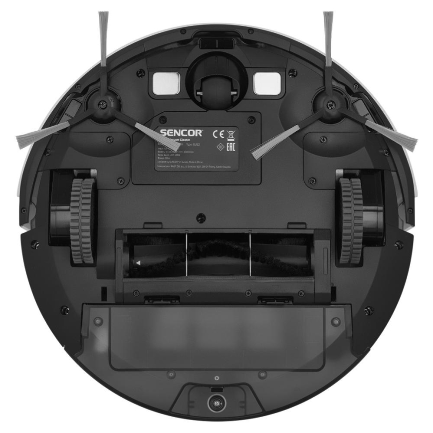 Sencor - Aspirateur robot connecté avec une serpillère 2en1 28W/2600 mAh Wi-Fi blanc + Télécommande