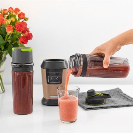 Sencor - Blender pour smoothies avec accessoires 800 W/230 V cuivré