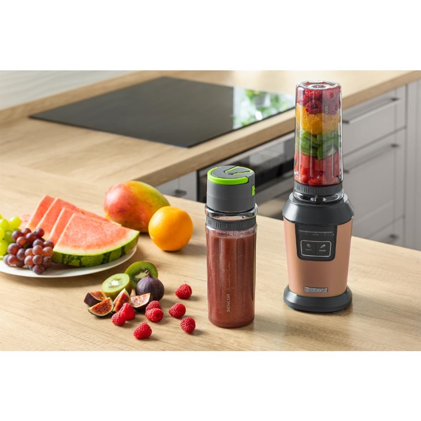 Sencor - Blender pour smoothies avec accessoires 800 W/230 V cuivré