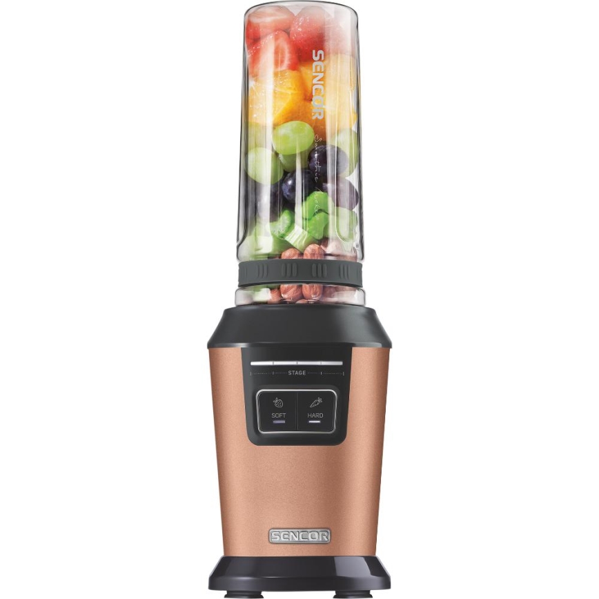 Sencor - Blender pour smoothies avec accessoires 800 W/230 V cuivré