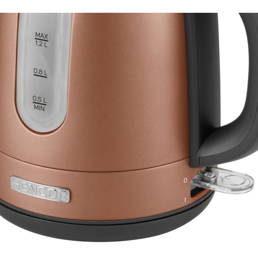 Sencor - Bouilloire 1,2 l 2150W/230V cuivrée
