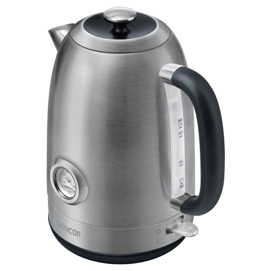 Sencor - Bouilloire 1,7 l 2200W/230V acier inoxydable