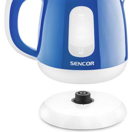 Sencor - Bouilloire 1 l 1100W/230V bleue