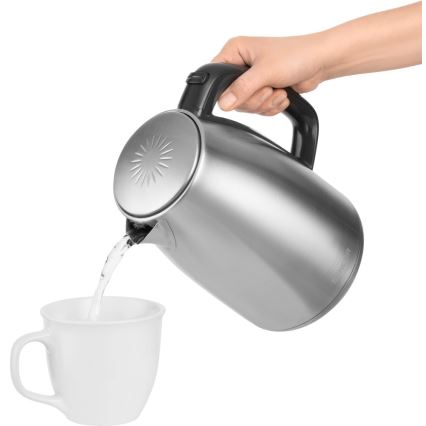 Sencor - Bouilloire à thermorégulation 1,7 l 2200W/230V acier inoxydable