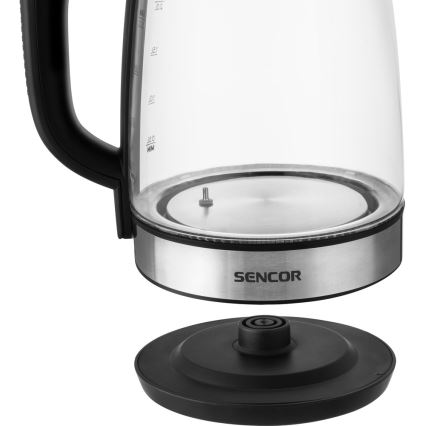 Sencor - Bouilloire à thermorégulation avec rétro-éclairage LED 2 l 2200W/230V