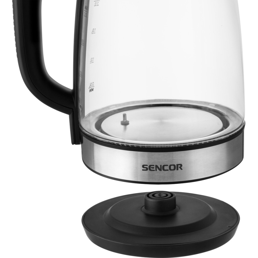 Sencor - Bouilloire à thermorégulation avec rétro-éclairage LED 2 l 2200W/230V