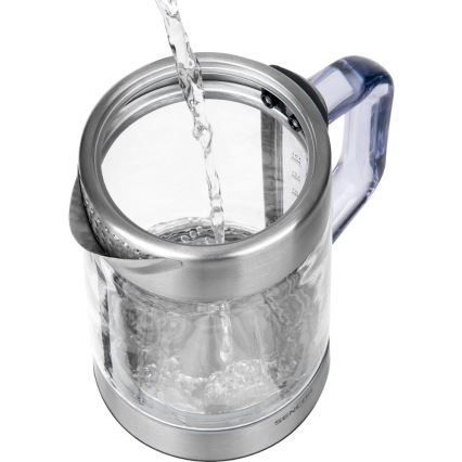 Sencor - Bouilloire électrique à ébullition rapide avec réglage de la température 1,5 l 1500W/230V en acier inoxydable