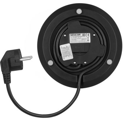 Sencor - Bouilloire électrique à réglage de température 1,5 l 2150 W/230 V noire/or rose