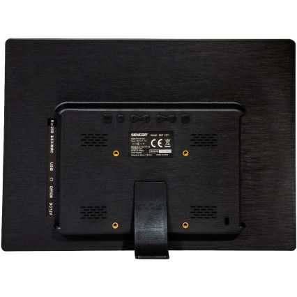 Sencor - Cadre photo numérique 13,3 avec haut-parleur 230V anthracite + télécommande