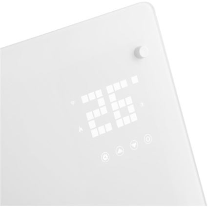 Sencor - Convecteur électrique connecté/chauffage d'appoint 2000W/230V IP24 Wi-Fi blanc + télécommande