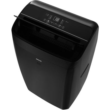 Sencor - Climatiseur mobile intelligent 4 en 1 avec accessoires complets 900W/230V 9000 BTU Wi-Fi noir + télécommande
