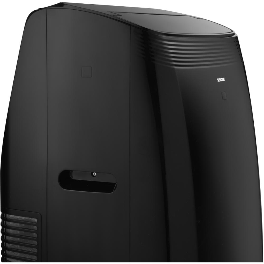 Sencor - Climatiseur mobile intelligent 4 en 1 avec accessoires complets 900W/230V 9000 BTU Wi-Fi noir + télécommande
