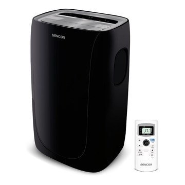 Sencor - Climatisation mobile avec écran LED 3en1 1000W/230V 9000 BTU noire + télécommande